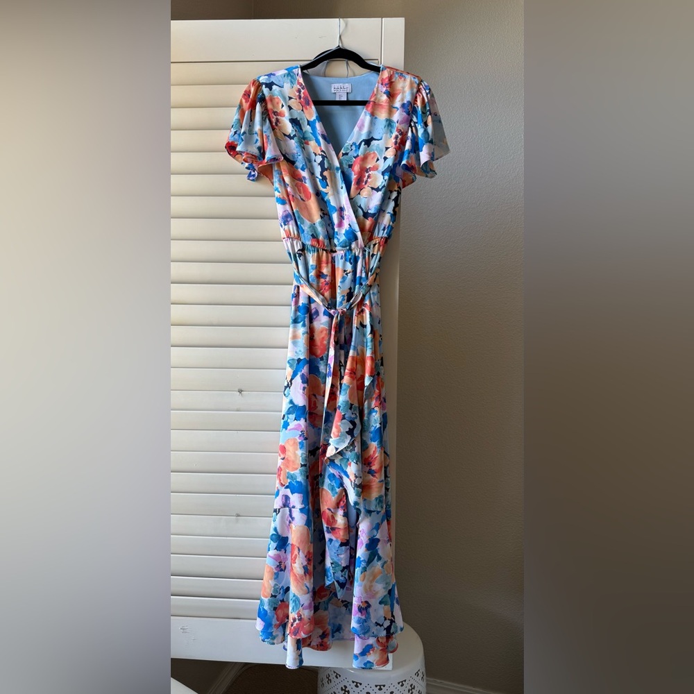 Vibrant Floral Maxi Dress